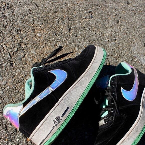 air force 1 black holographic